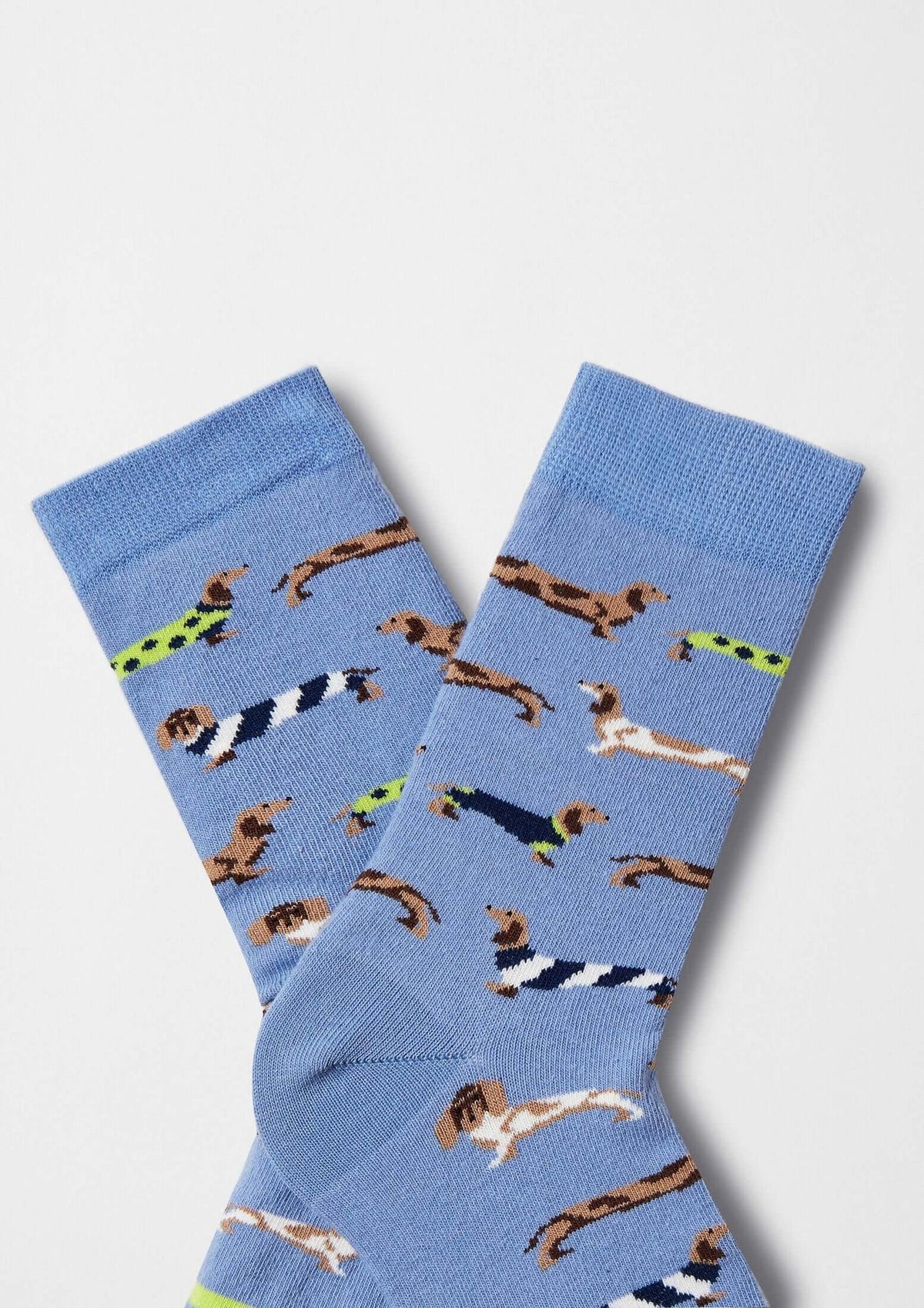 Chaussettes BePets Teckels Bleu