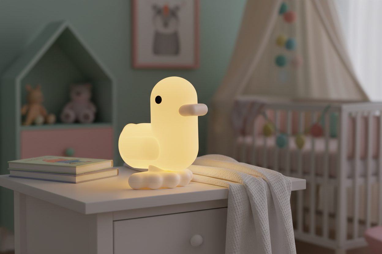 Veilleuse Canard Jaune Pastel