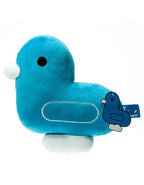 Kissen mit blauer Ente