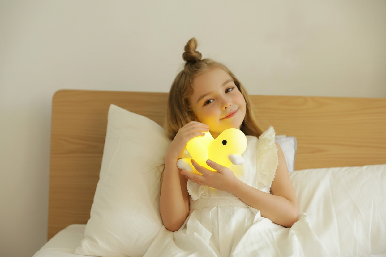 Veilleuse Canard Jaune Pastel