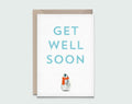 Carte de vœux Pingouin Kathings Get Well Soon avec enveloppe, format A6 éco-responsable