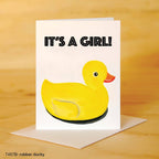 Carte de Naissance Fille Canard | Objetos de diseño y regalos originales