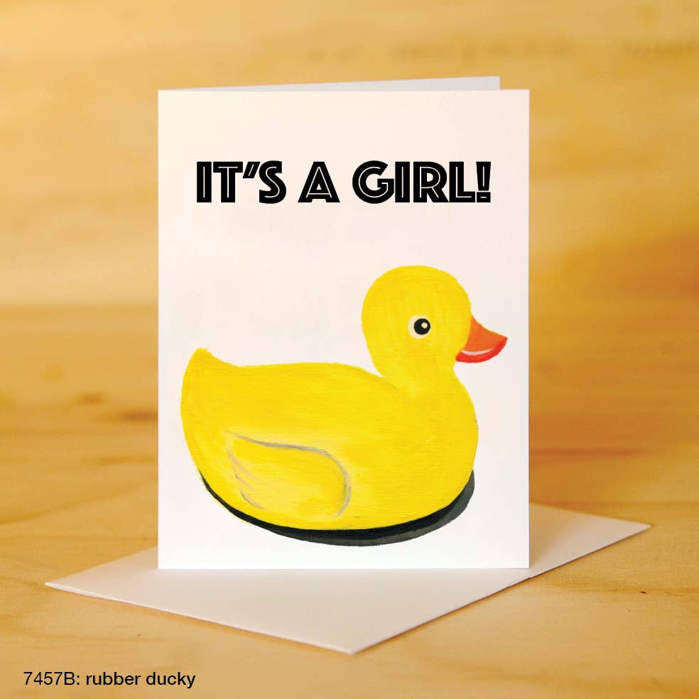 Carte de Naissance Fille Canard | Objetos de diseño y regalos originales