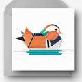 Carte de Vœux Canard Mandarin | Objetos de diseño y regalos originales