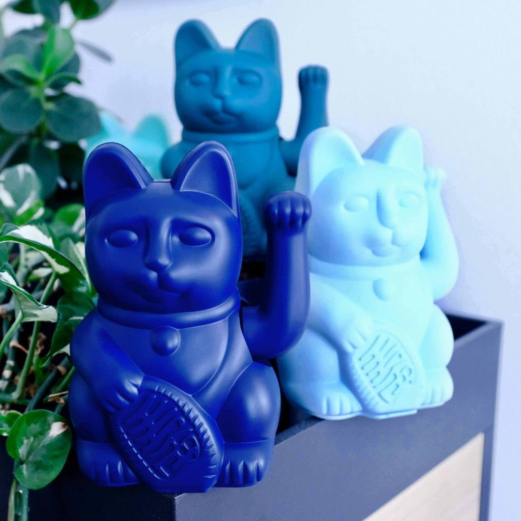 Chat Chanceux Bleu Foncé