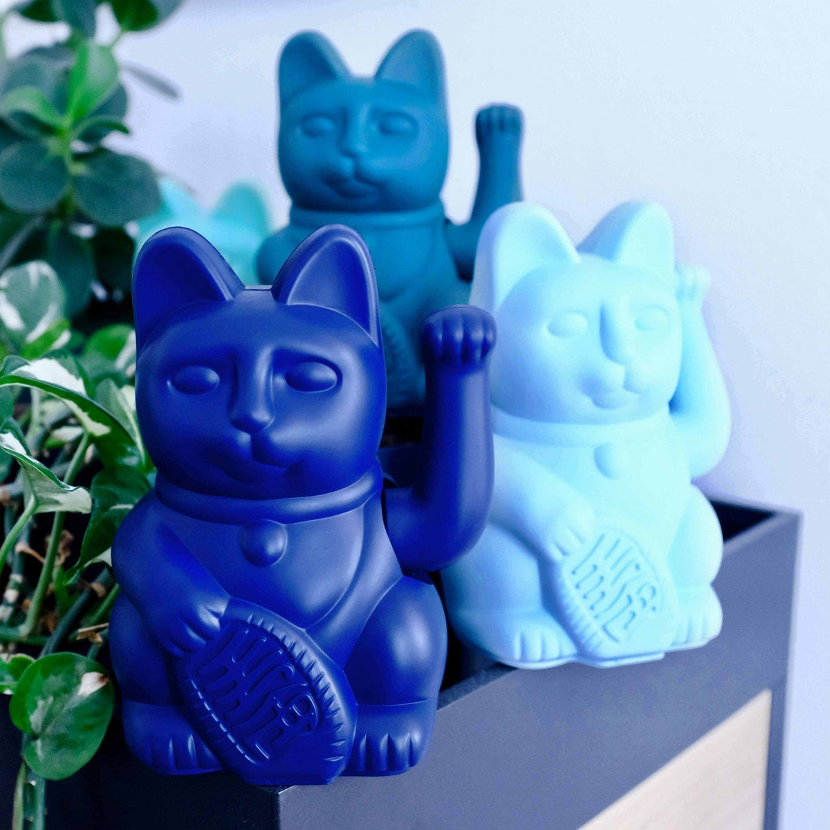 Chat Chanceux Bleu Foncé