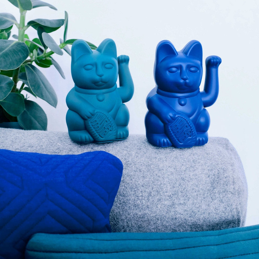Chat Chanceux Bleu Foncé
