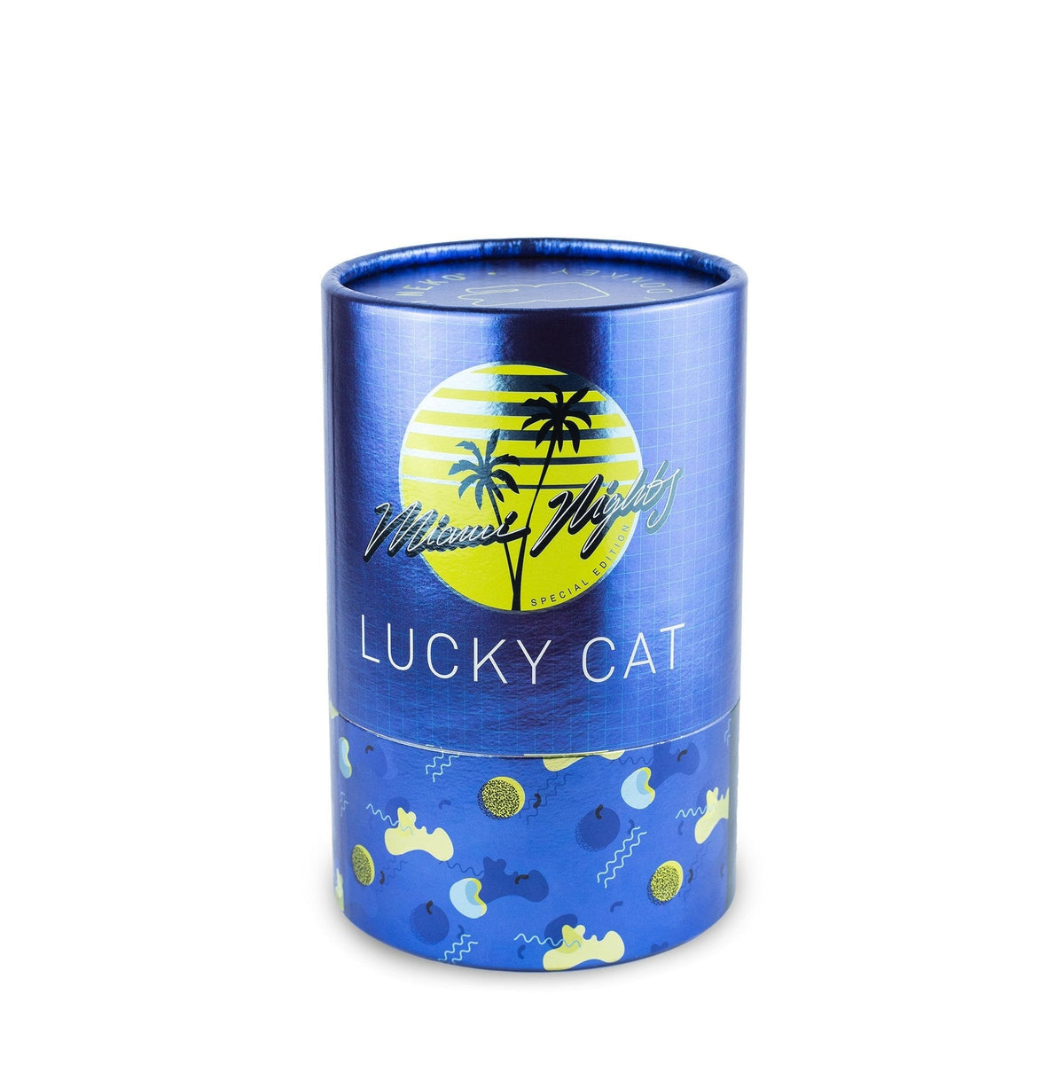 Chat Chanceux Jaune Glossy