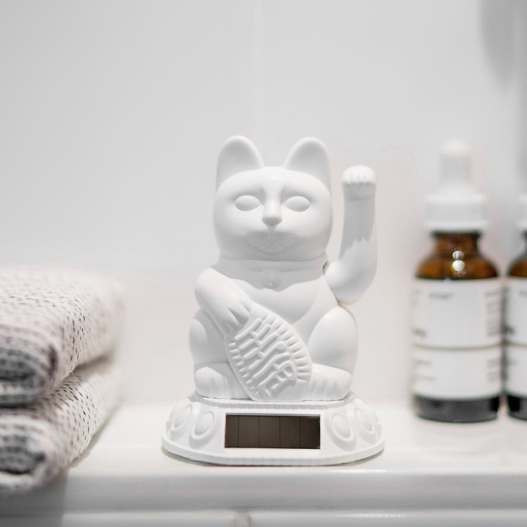 Regalo de diseño – Chat Chanceux Blanc Solaire - le Chat Chanceux