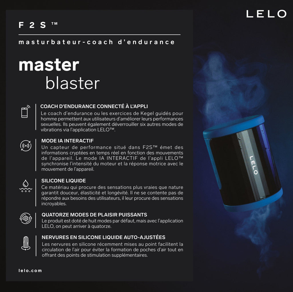 F2S™ – Masturbateur connecté avec coach intégré