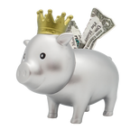 Cochon Argenté Couronne