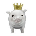 Cochon Argenté Couronne