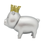 Cochon Argenté Couronne