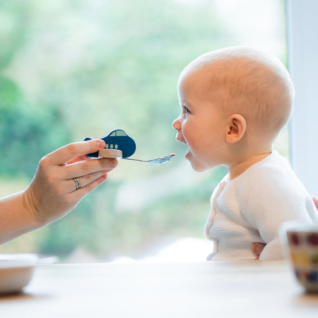 Cuillère Enfant Avion Bleu | Designproducten en originele cadeaus