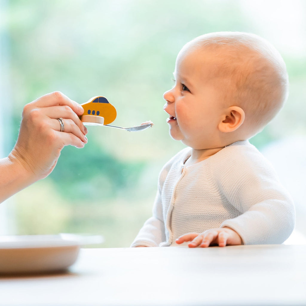 Cuillère Enfant Avion Jaune – vue produit 2