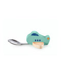Cuillère Enfant Avion Turquoise – vue principale
