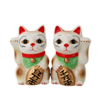 Sel et Poivre Chats Chanceux Blanc