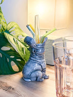 Kleine Vase "Hungriges Nilpferd"