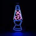 'Lava Lamp Blue' Neon Box Sign