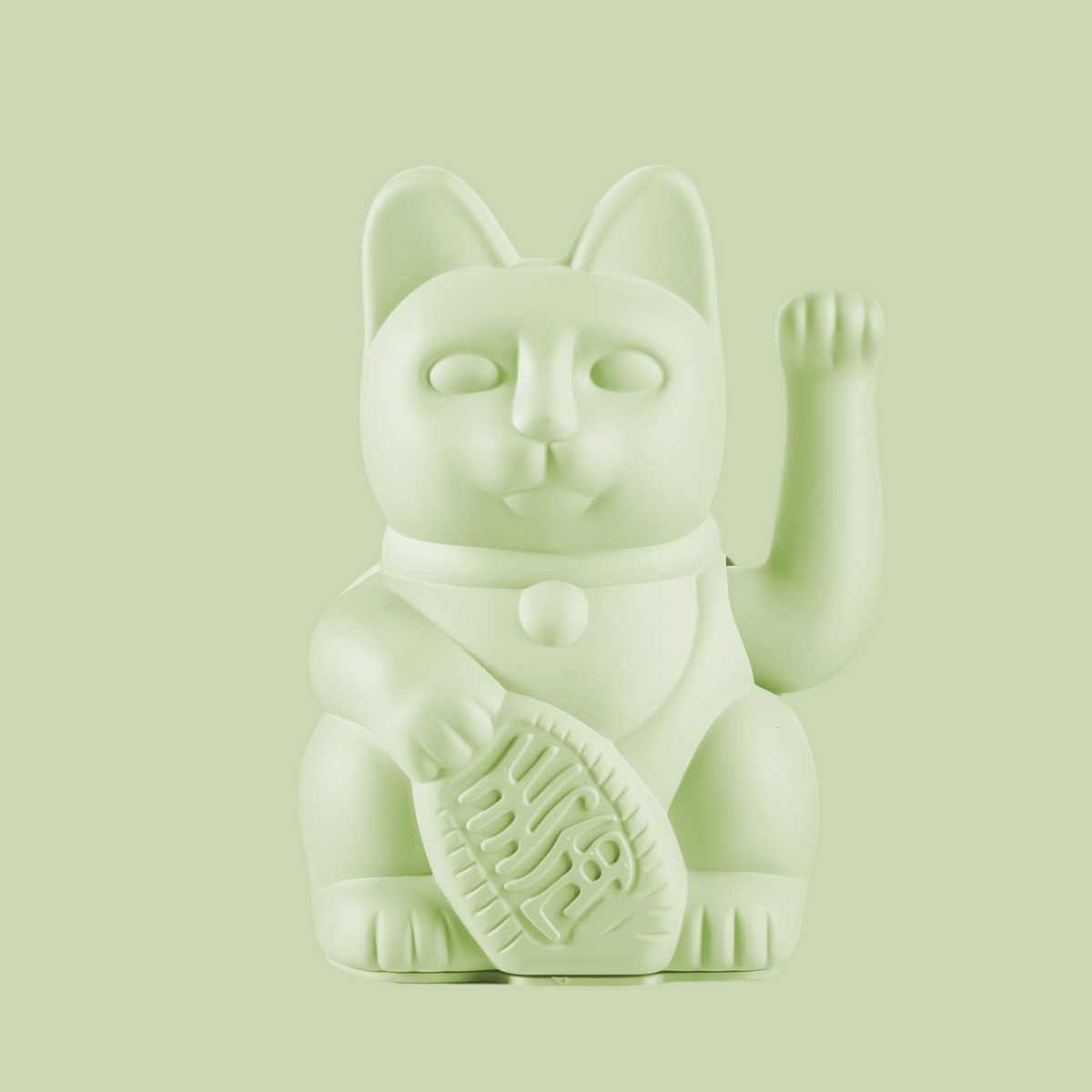 Chat Chanceux Vert Clair