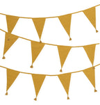 Guirlande décorative en coton - Ocre jaune – vue 5 – A Little Lovely Company