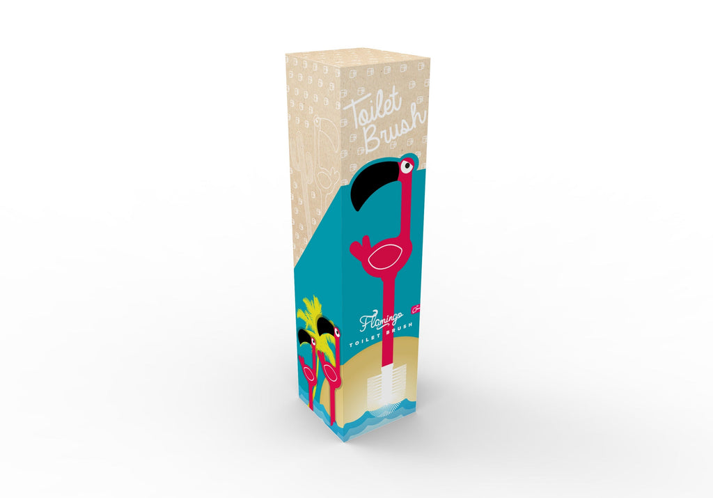 Pink Flamant WC Pinsel