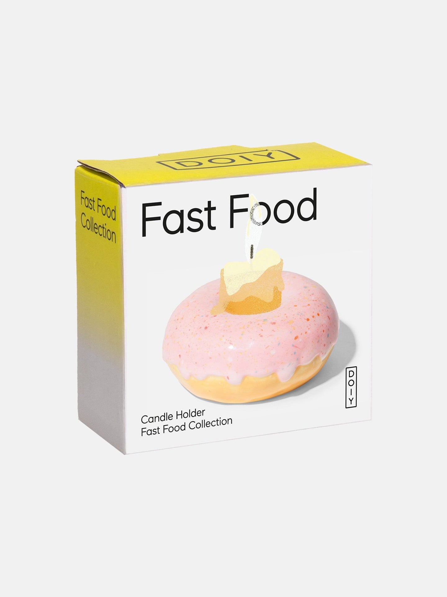 Fast Food Candle Holder Donut Pink