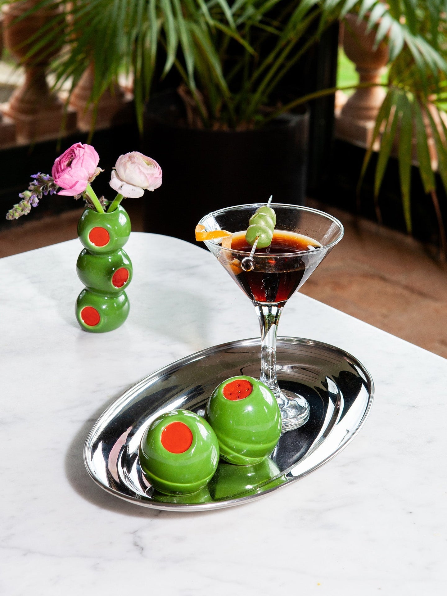 Salière et poivrière Olives « Olivia » – vue 2