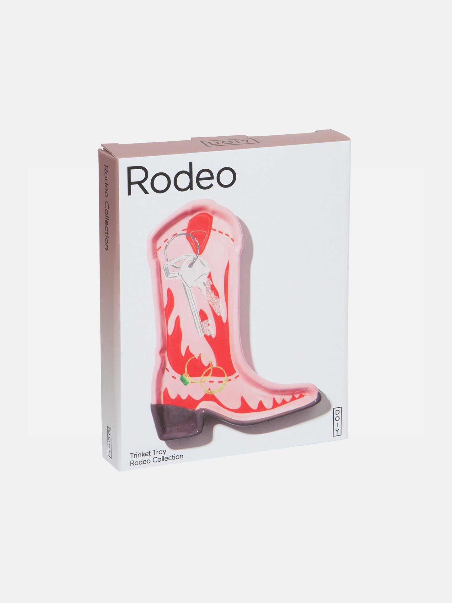 Tablett mit Rodeo-Cowboy-Stiefel-Schmuckschale