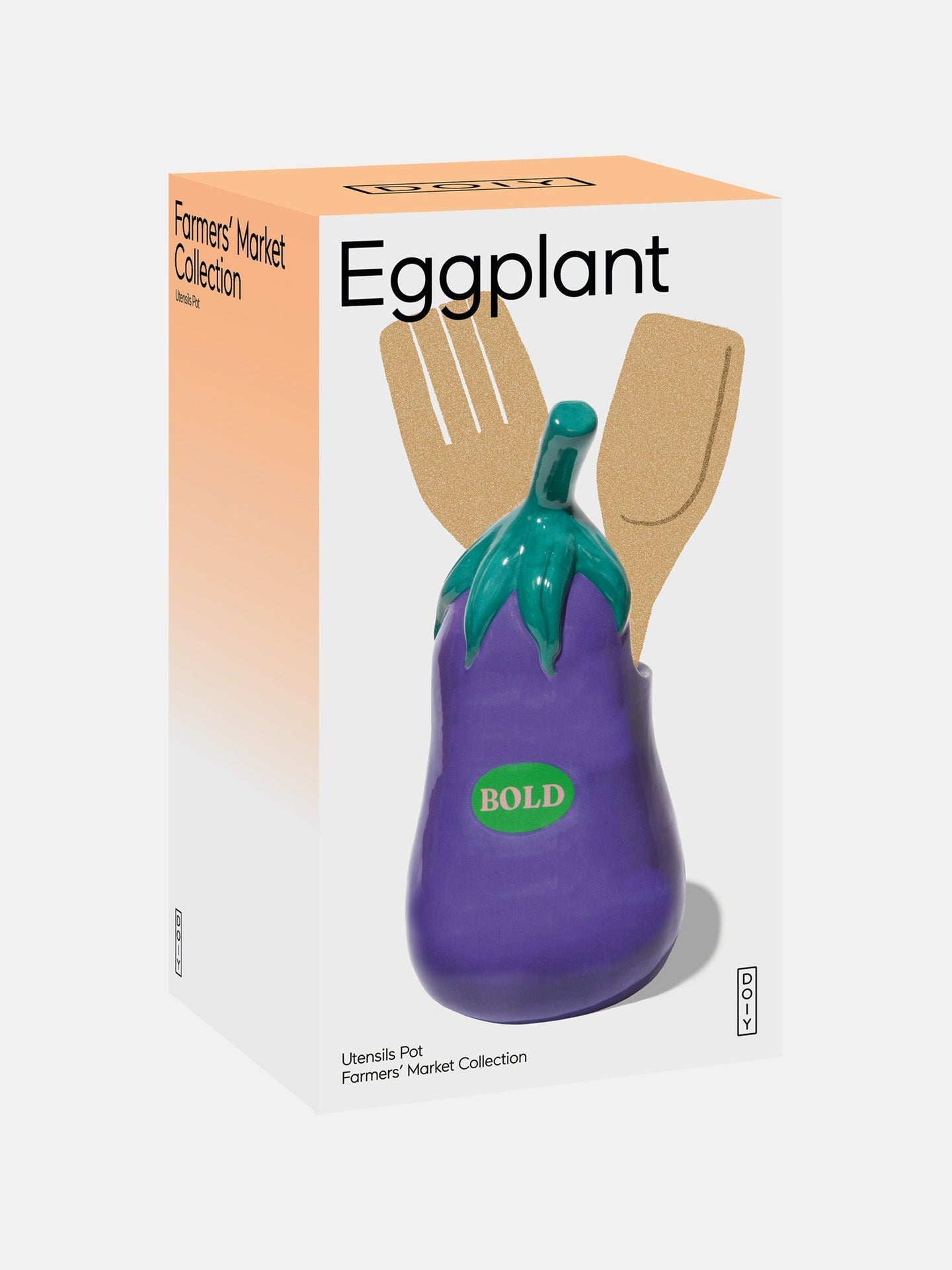 Bauernmarkt Aubergine Utensilien Topf