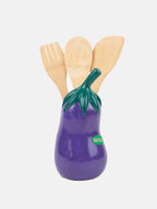 Bauernmarkt Aubergine Utensilien Topf