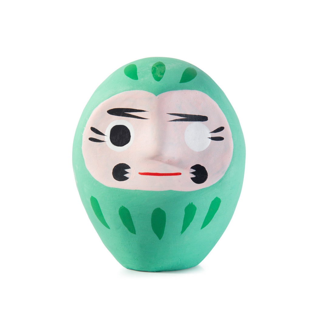 Oggetto regalo di design – daruma vert 