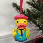 Ornement Canard Artiste peintre Yarto | Boule de Noël canard peintre
