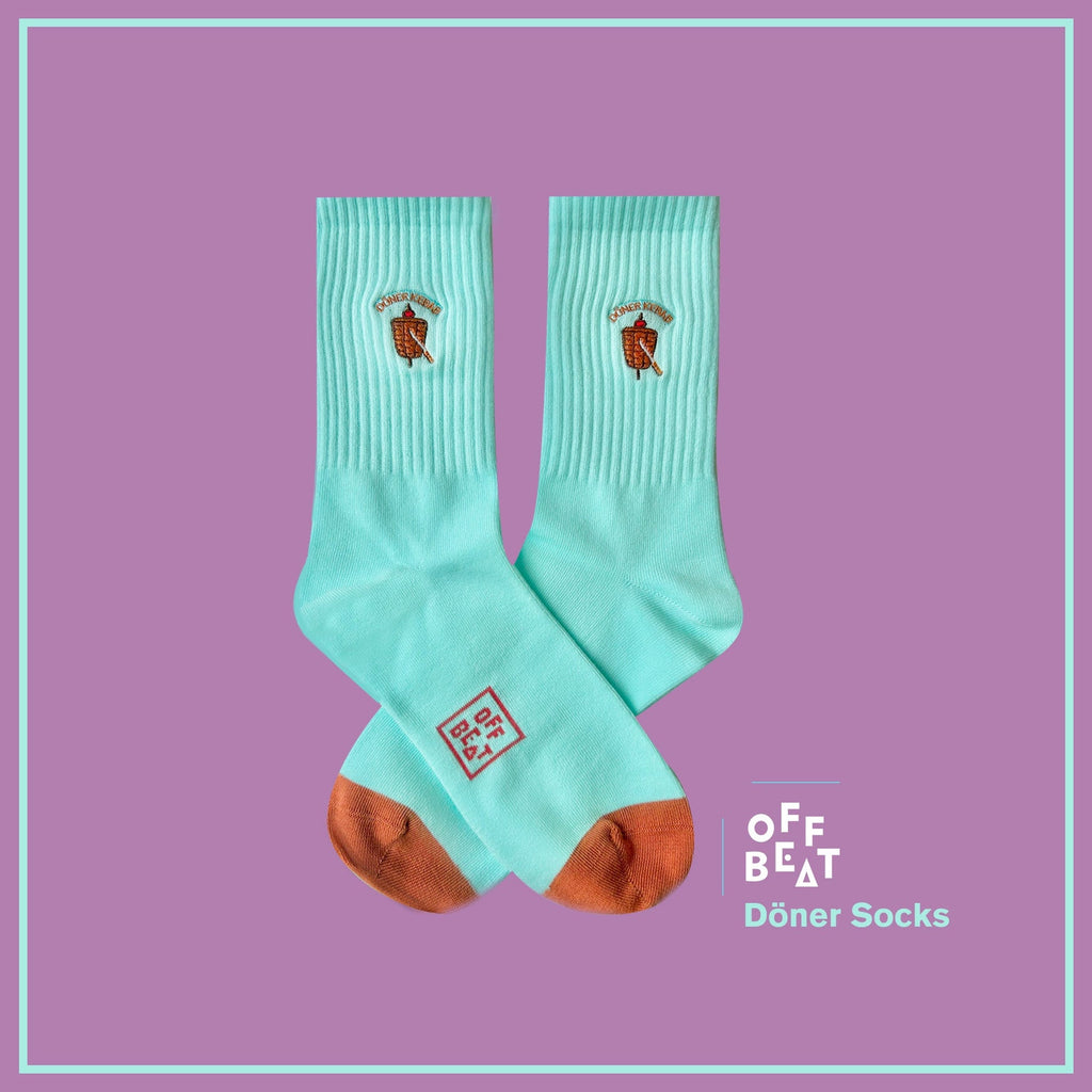 Chaussettes Brodées Döner Kebab