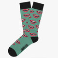 Dracula Fangs Socks - Turquoise