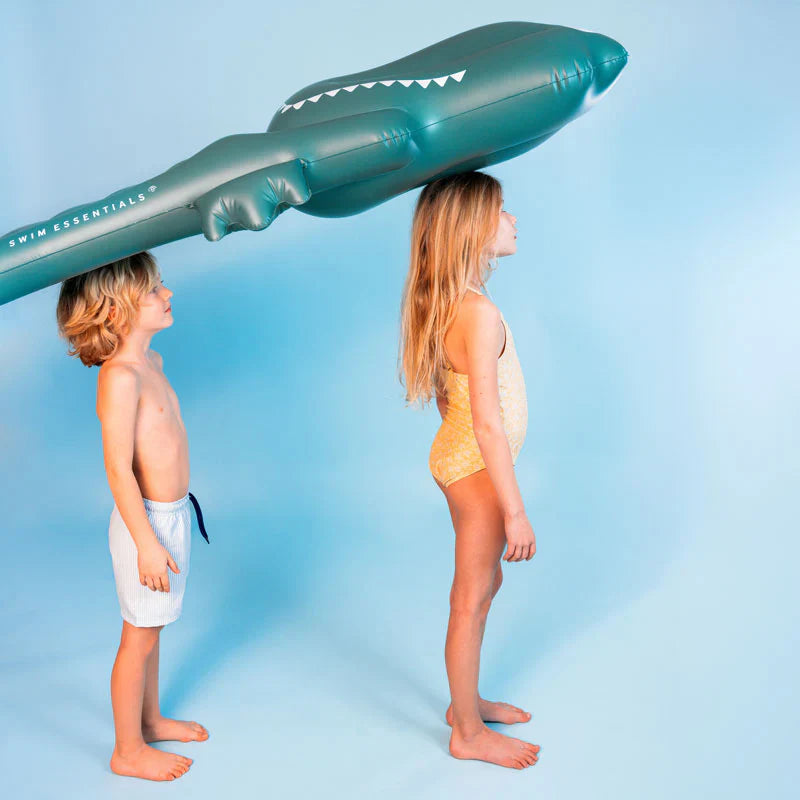 Matelas gonflable de luxe Crocodile vert | Design e regali originali