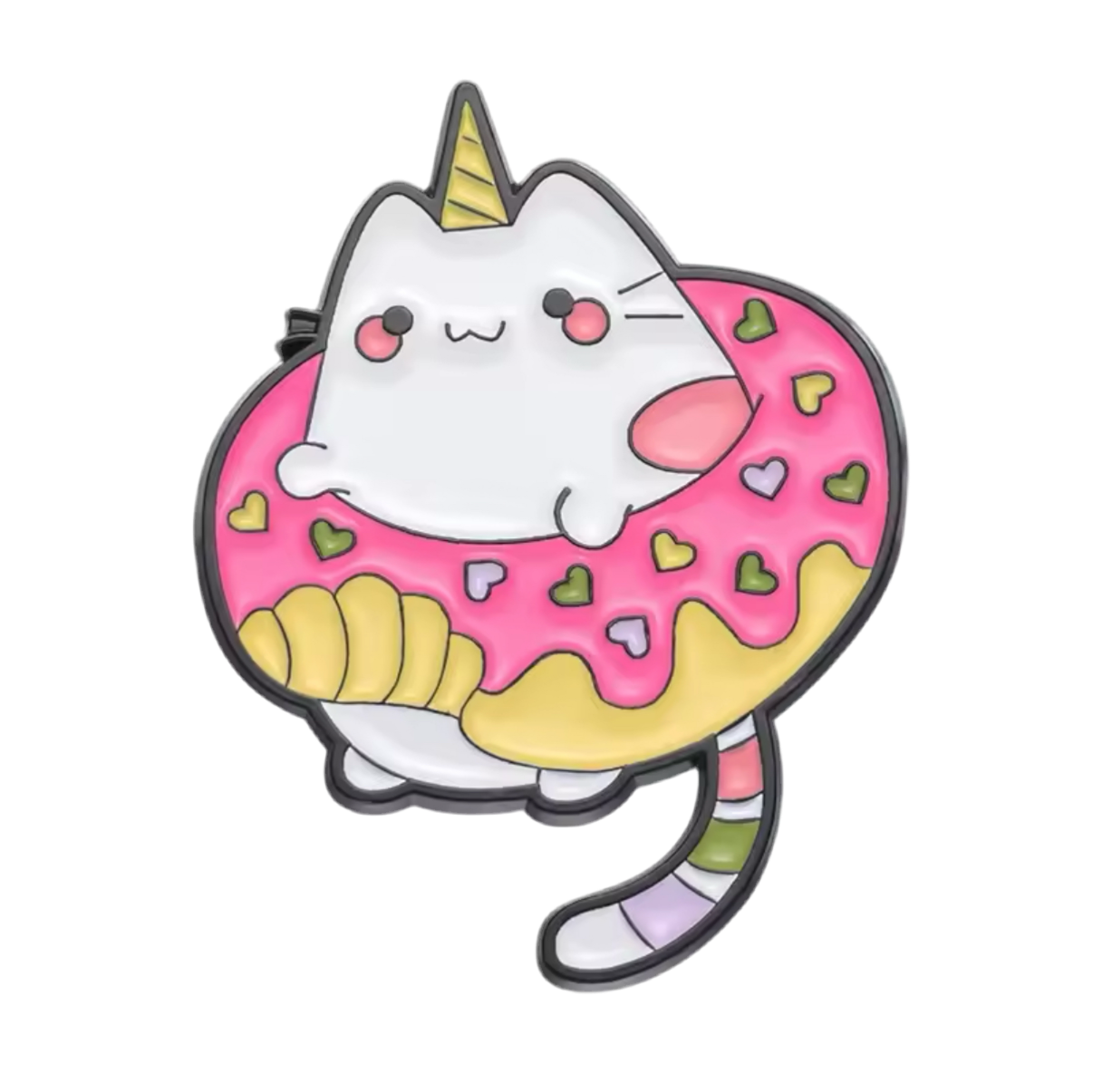 Designcadeau – pins chat licorne donuts