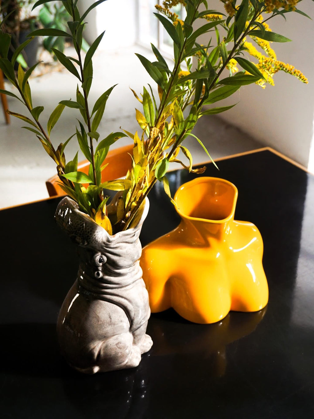 Kleine Vase "Hungriges Nilpferd"
