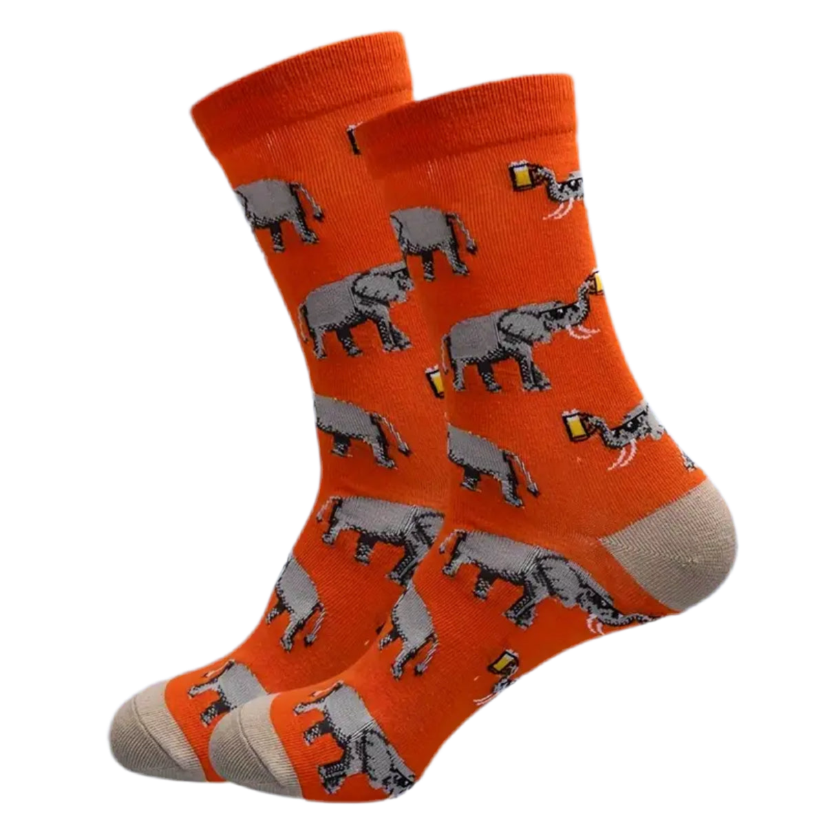 Oggetto regalo di design – chaussettes elephants avec pintes mrcol