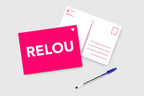 Designcadeau – carte fluo relou pied de poule 