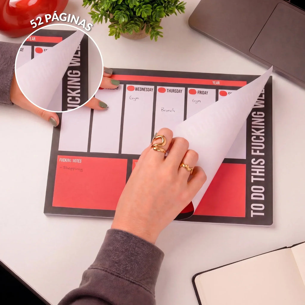 Planner A4 « Fuck off » – Fisura – vue 6
