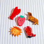 Pince à cheveux Fraise