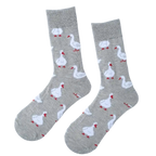 chaussettes grises canards blancs