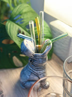 Kleine Vase "Hungriges Nilpferd"