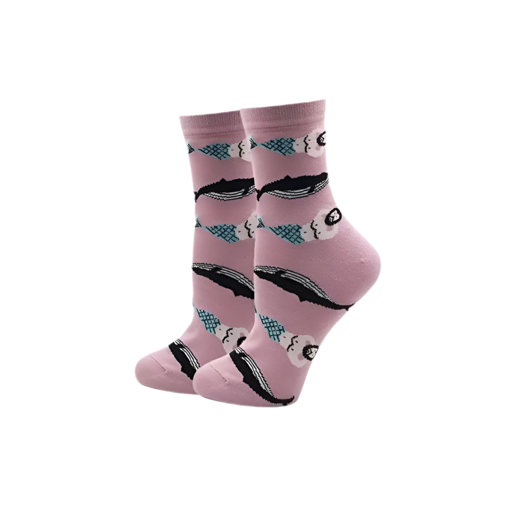 Oggetto regalo di design – chaussettes baleines et tritons mrcol