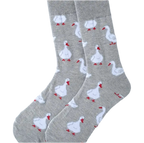 chaussettes grises canards blancs