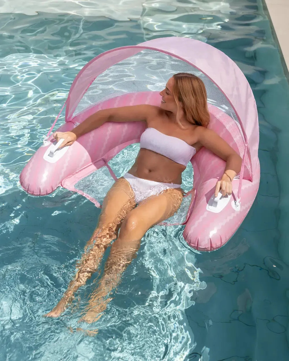 Schwimmsitz mit Netz und Sonnendach – TANGO