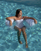 Sillón hinchable para piscina con rejilla – AMARA