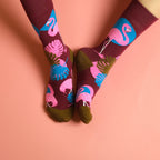 Chaussettes Flamants Roses