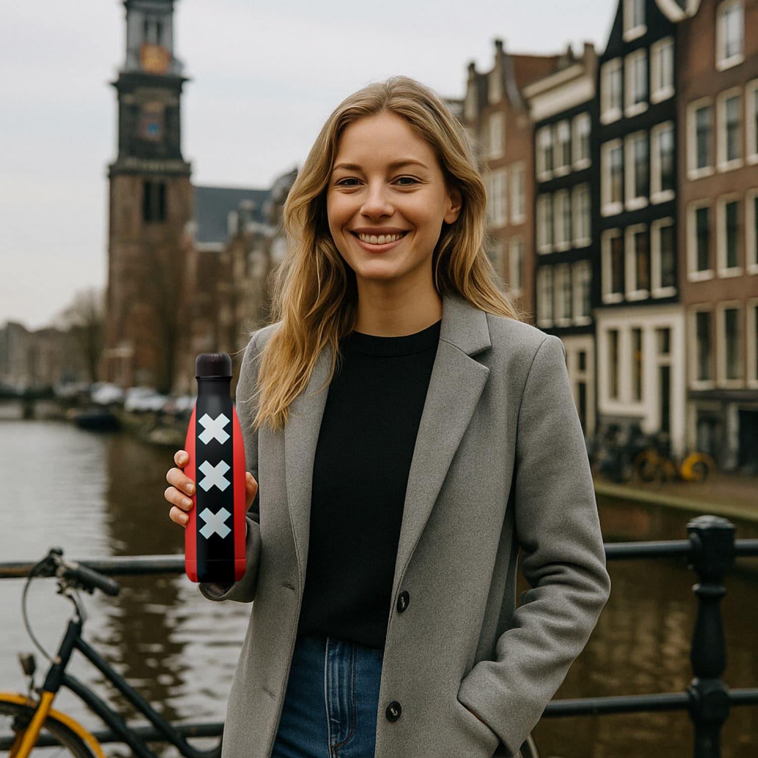 IZY Bottle - Amsterdam Flagge - 500ml
